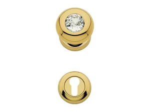 ELIKA CRYSTAL - Chromed brass door knob with Swarovski® Crystals with lock _ LINEA CALI'